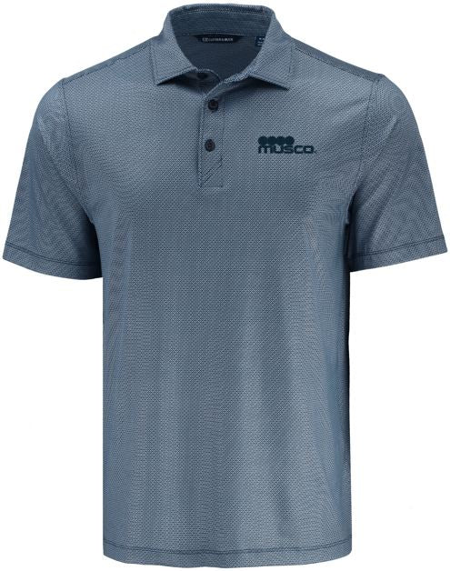 111 - Pike Lattice Print Mens Polo - Regular