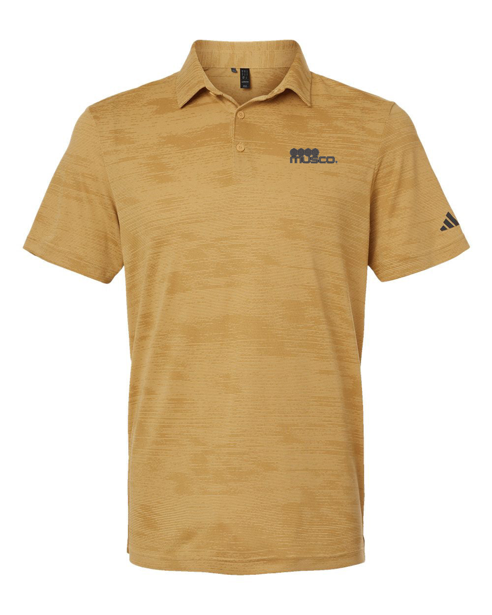 129 - Adidas Textured Stripe Polo