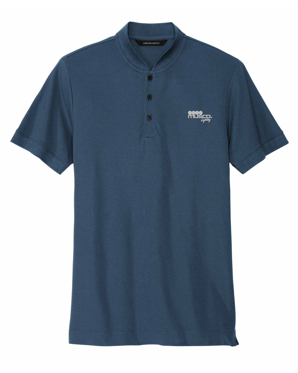 201 - SS Stretch Pique Henley