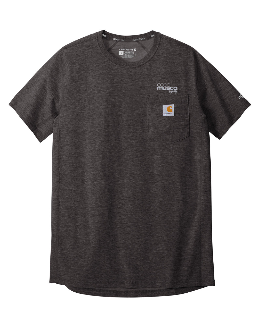 515 - Carhartt Force SS Pocket T-shirt - Charcoal