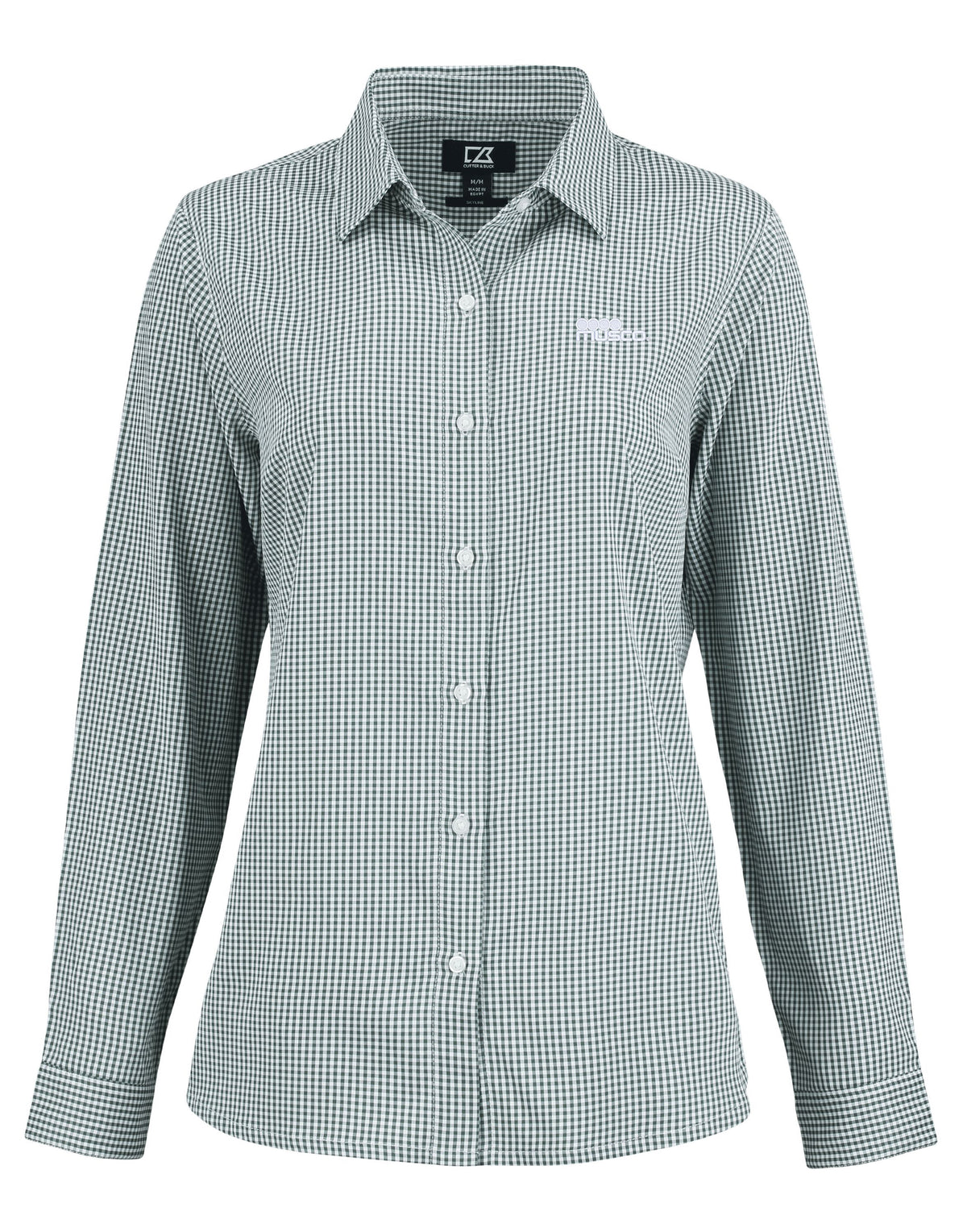 751 - Skyline Gingham Womens Long Sleeve Dress Shirt