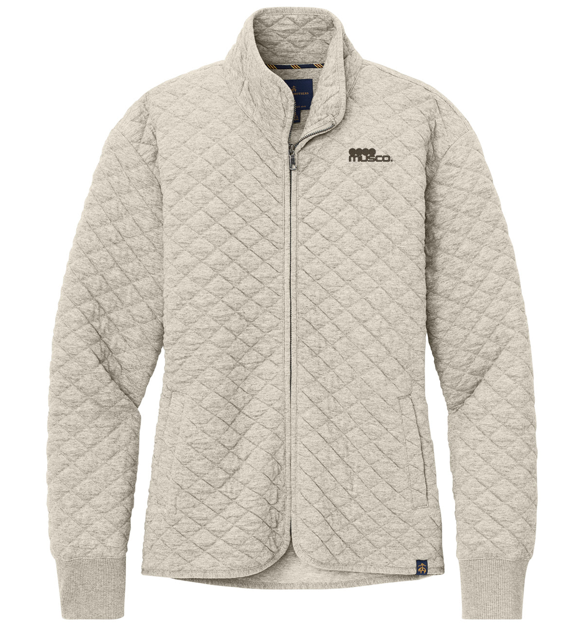 756 - Womens Diamond Quilt Full-Zip