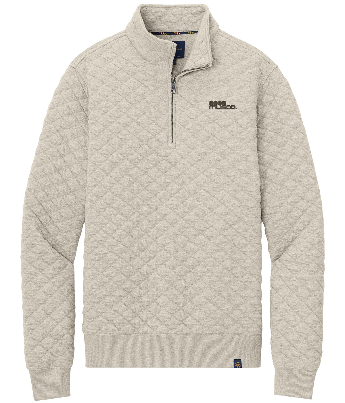 309 - Diamond Quilt 1/4 Zip Mens Pullover