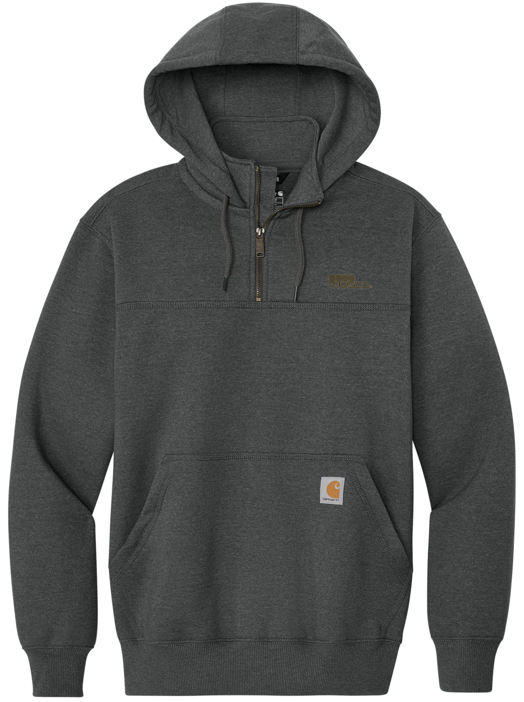 595 - 1/4 Zip Hooded Sweashirt